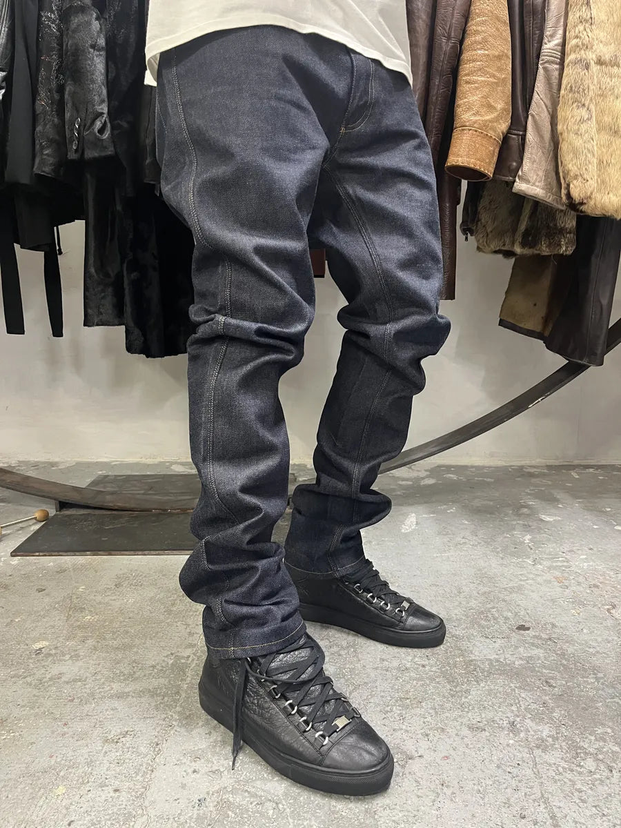 Acne Studios Navy Brut Denim Premium Jeans (L) IAoGEsx 0