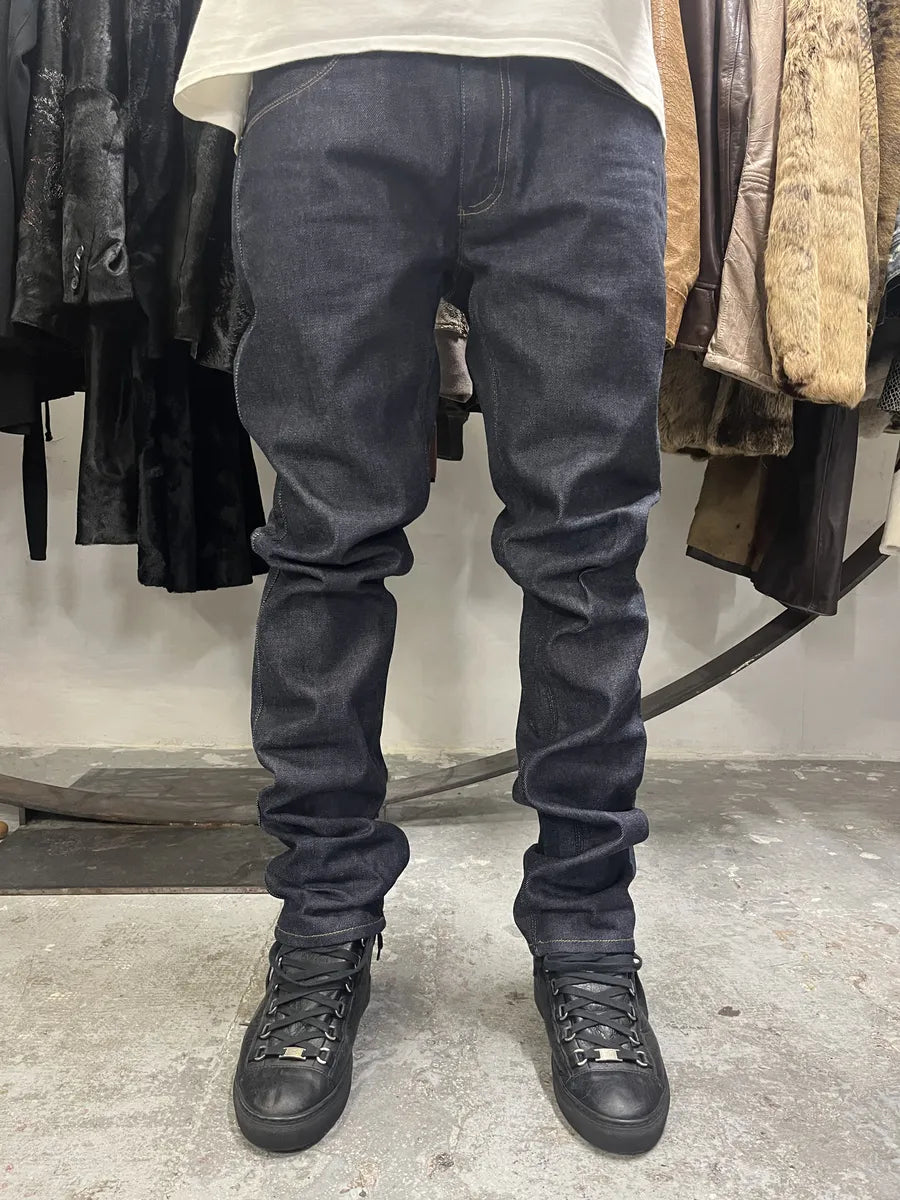 Acne Studios Navy Brut Denim Premium Jeans (L) IAoGEsx 1