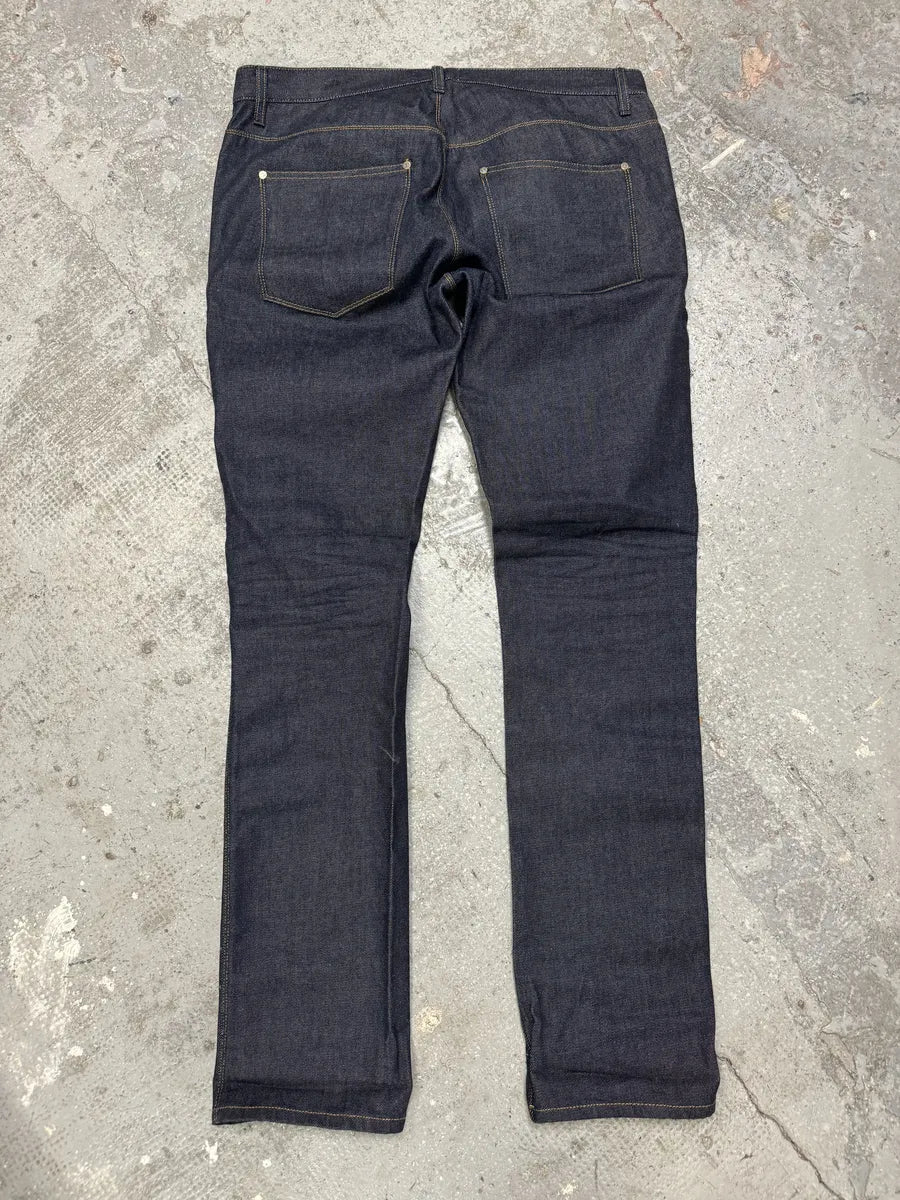 Acne Studios Navy Brut Denim Premium Jeans (L) IAoGEsx 3