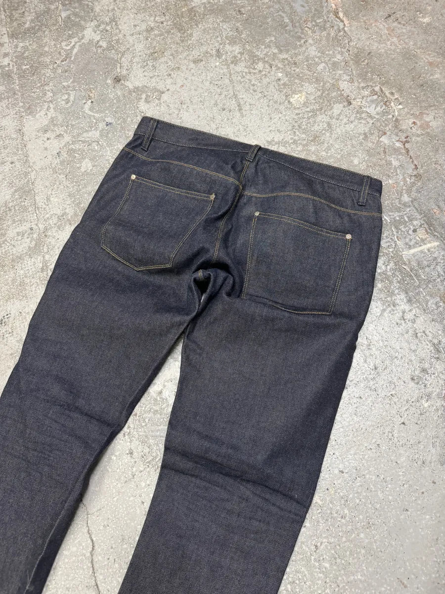 Acne Studios Navy Brut Denim Premium Jeans (L) IAoGEsx 4