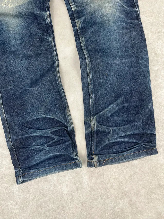 Acne Studios Navy Faded Rebel Denim Jeans MkaiEfl 10
