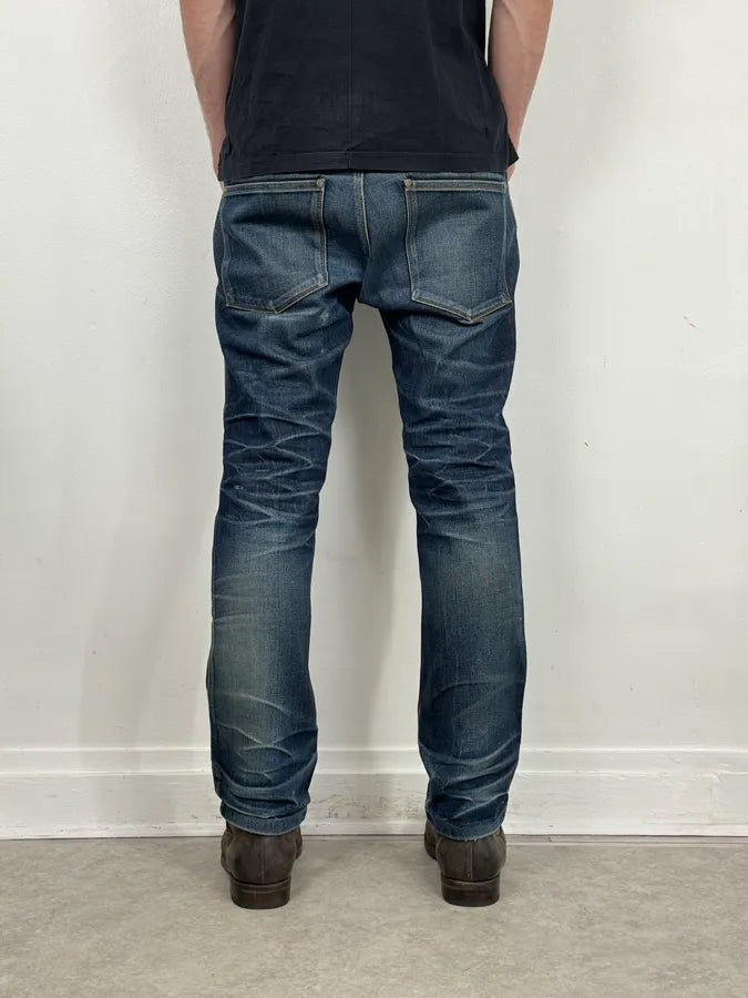 Acne Studios Navy Faded Rebel Denim Jeans MkaiEfl 3