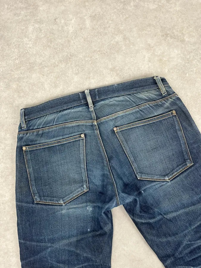 Acne Studios Navy Faded Rebel Denim Jeans MkaiEfl 7