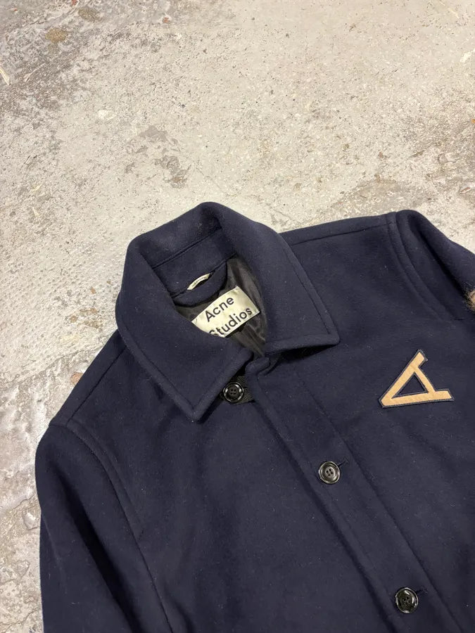 Acne Studios Navy Shell Wool Bomber Jacket ucLInmI 4