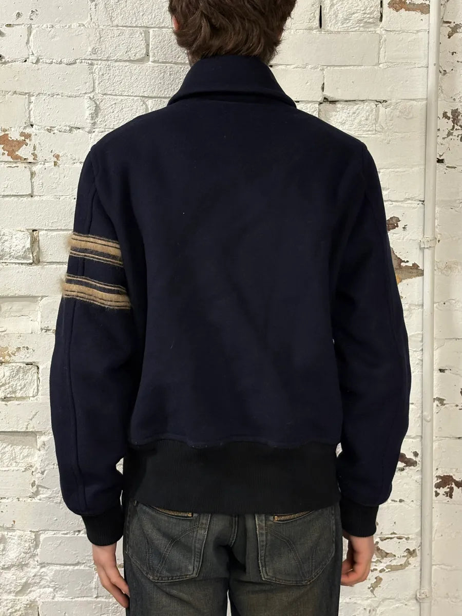 Acne Studios Navy Shell Wool Bomber Jacket ucLInmI 2