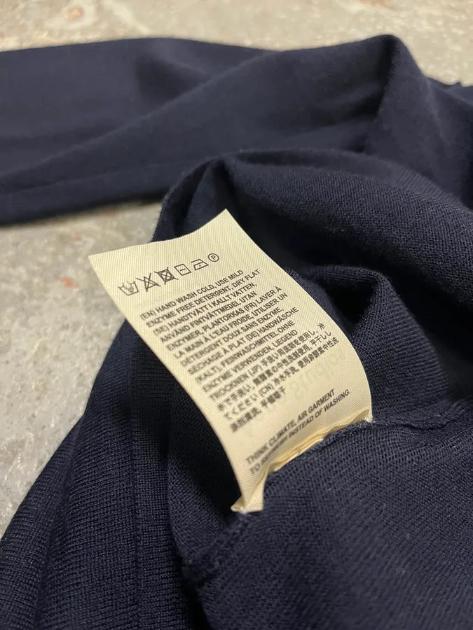 Acne Studios Navy Wool Polo Sweater ndPcSPO 9