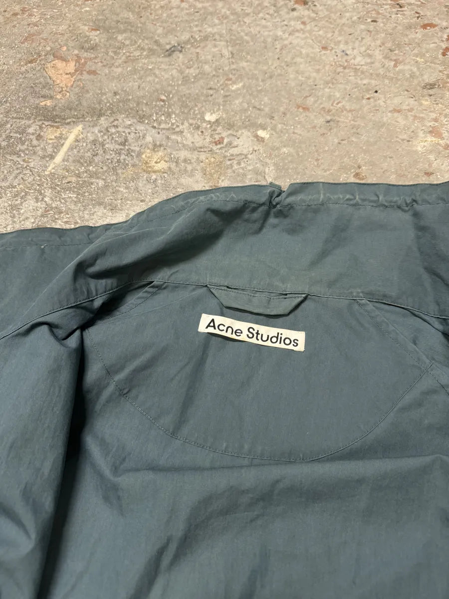 Acne Studios Ophar Asymmetrical Blue Windbreaker Jacket QVZmJVD 7