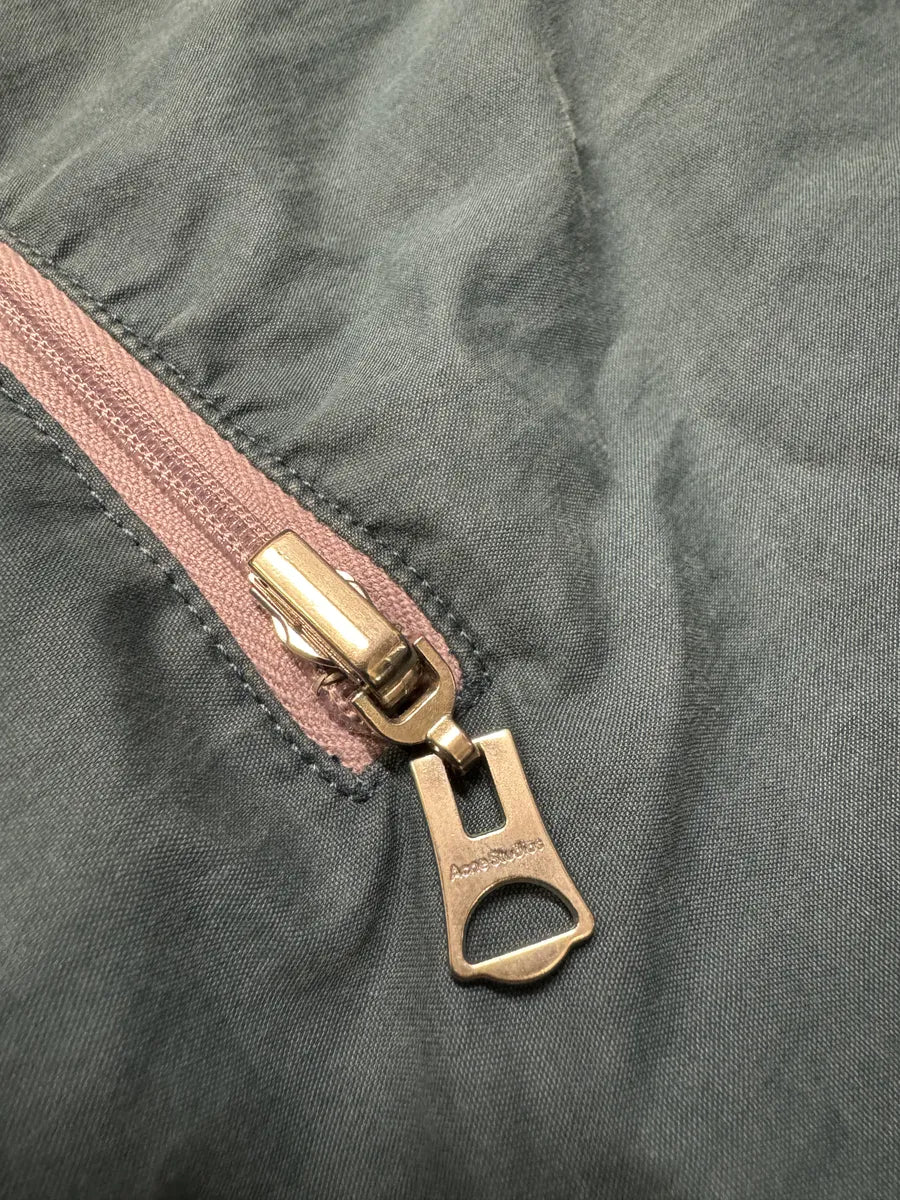 Acne Studios Ophar Asymmetrical Blue Windbreaker Jacket QVZmJVD 9