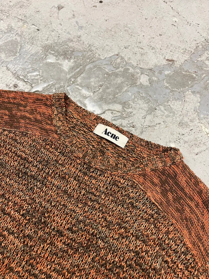 Acne Studios Orange Gradient Wool Sweater wNALGvn 4