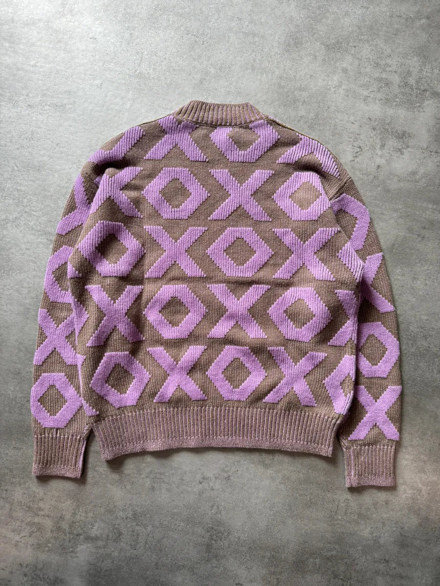 Acne Studios Pink Intarsia Wool Logo Sweater CPKvOQn 3