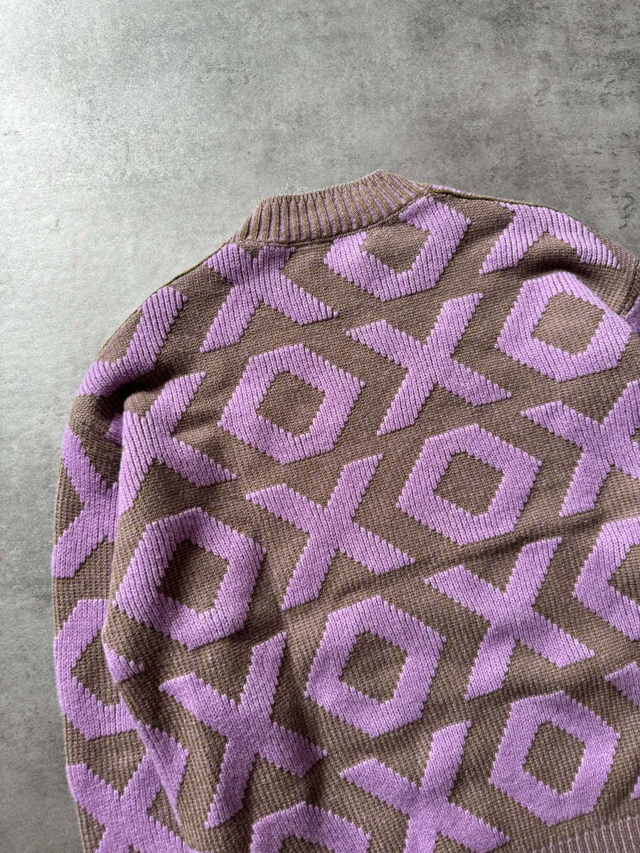 Acne Studios Pink Intarsia Wool Logo Sweater CPKvOQn 7