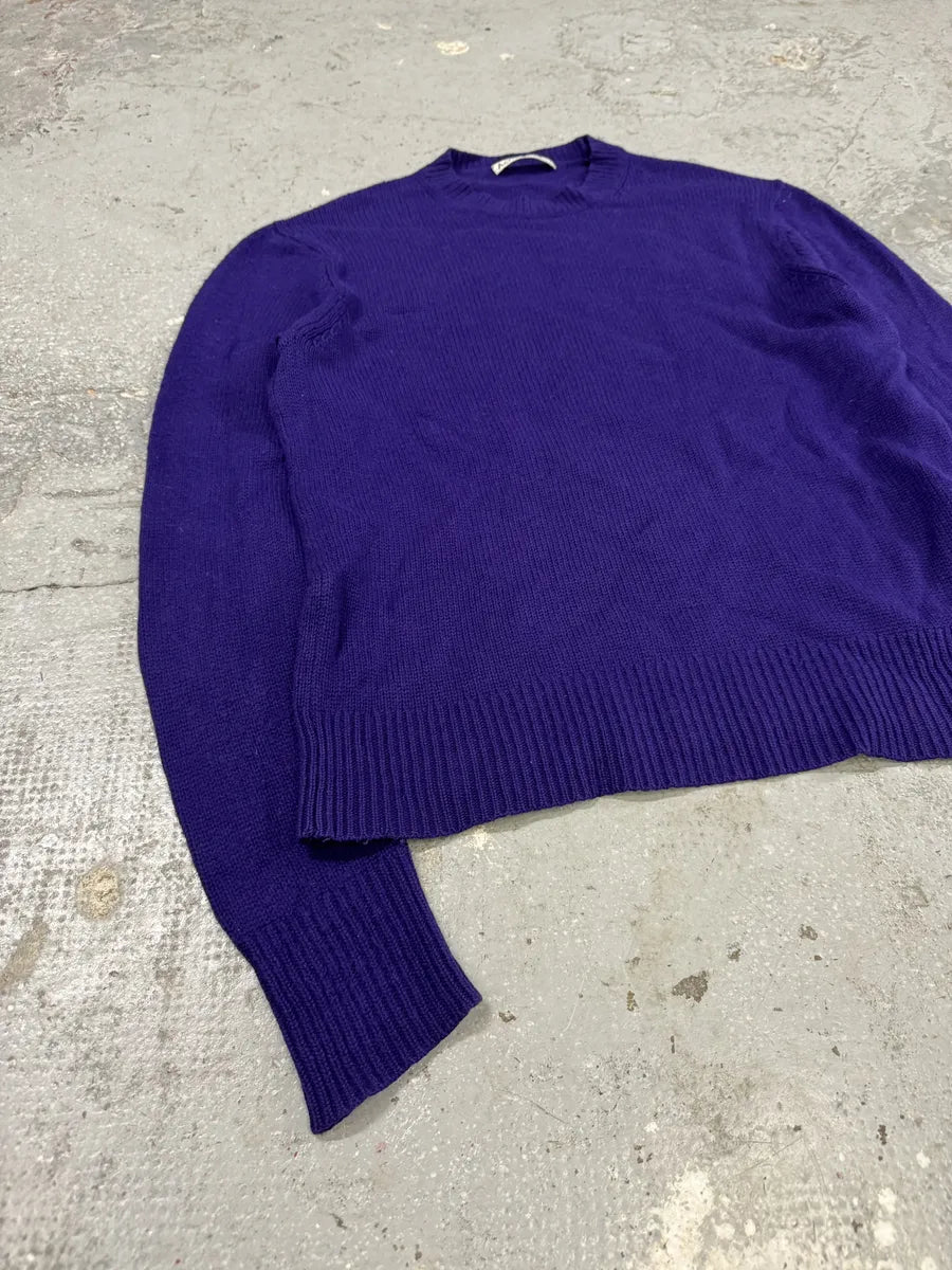 Acne Studios Purple Wool & Cashmere Patches Sweater bhswPgP 6