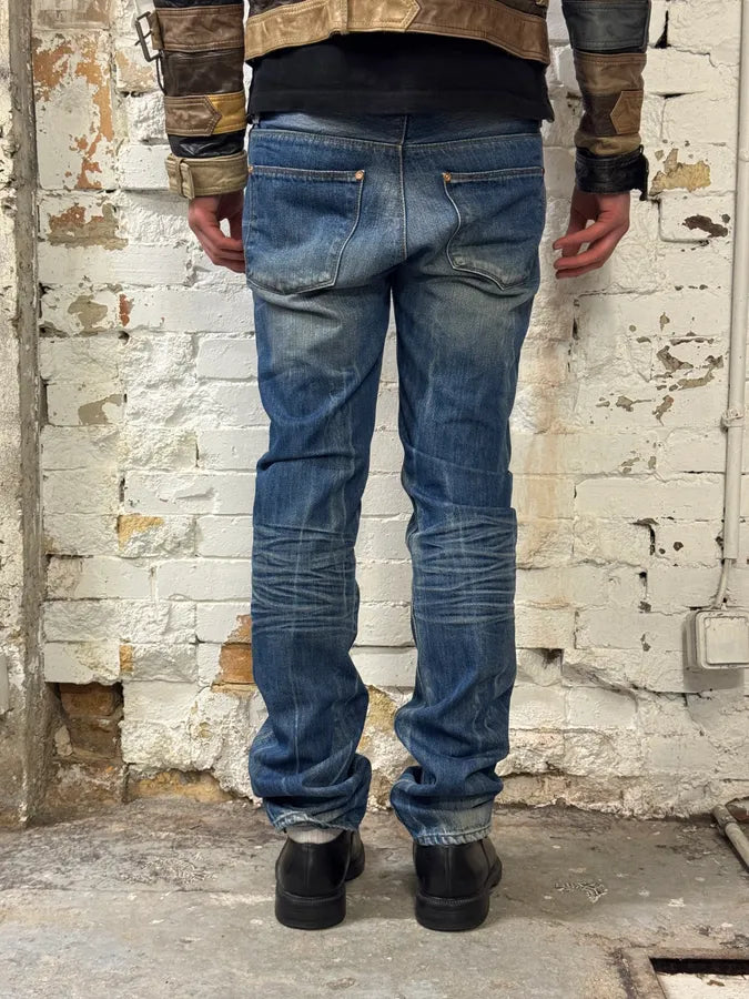 Acne Studios Sample Blue Slim Faded Denim Jeans GNoIvuy 3