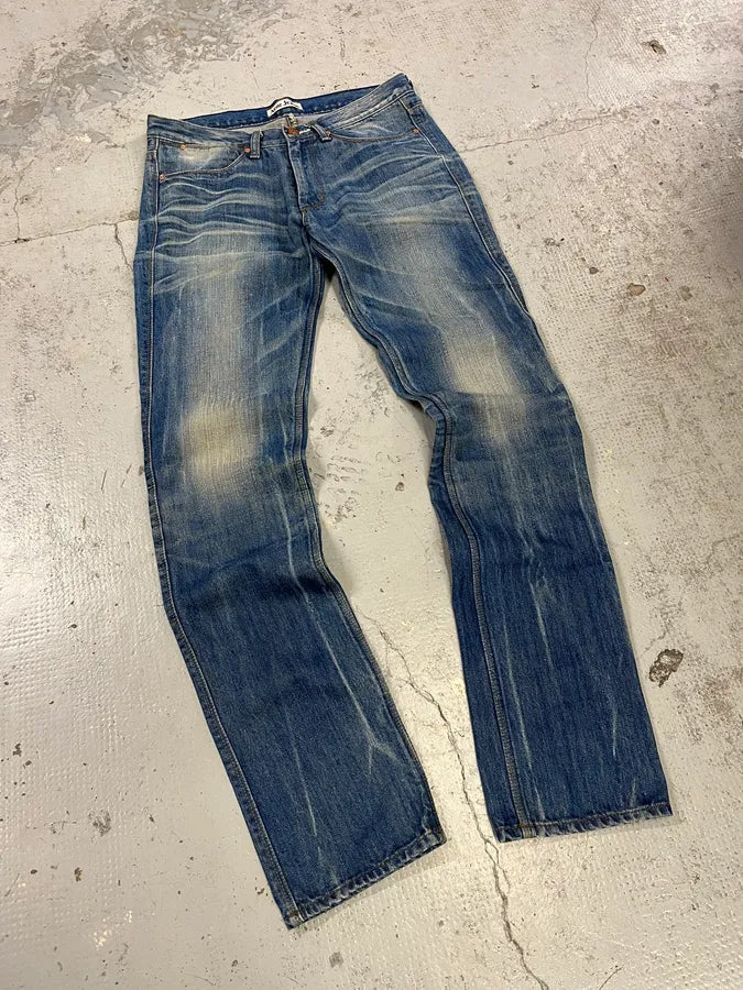 Acne Studios Sample Blue Slim Faded Denim Jeans GNoIvuy 4