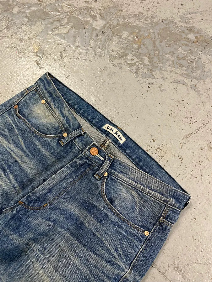 Acne Studios Sample Blue Slim Faded Denim Jeans GNoIvuy 5