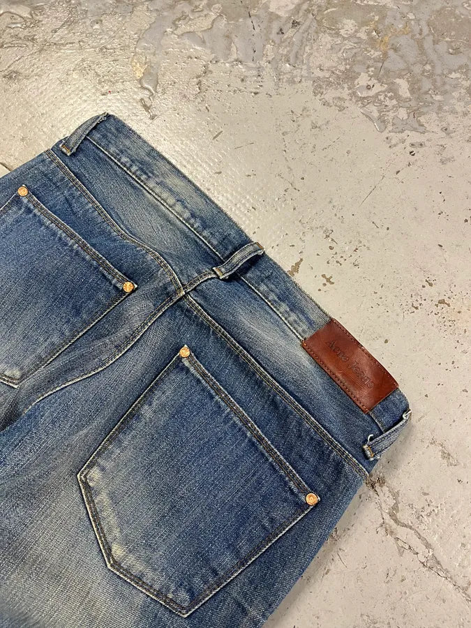 Acne Studios Sample Blue Slim Faded Denim Jeans GNoIvuy 8