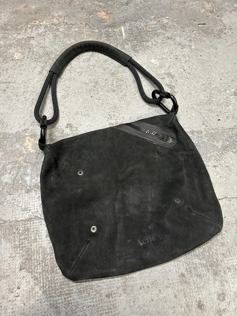 Acne Studios Tern Brut Suede Leather Handle Bag (OS) VKTKWZt 4
