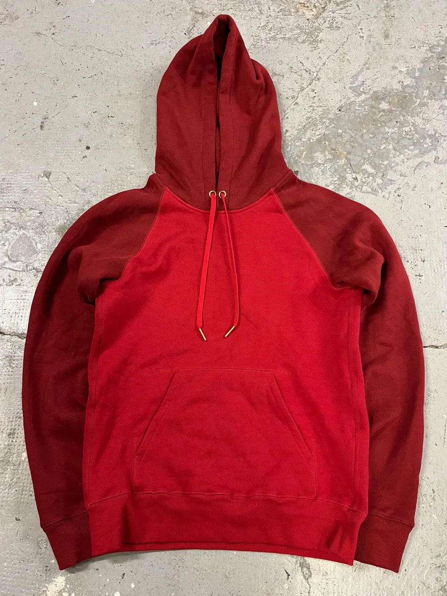 Acne Studios Two Tone Raglan Red Hoodie OHkkACI 0