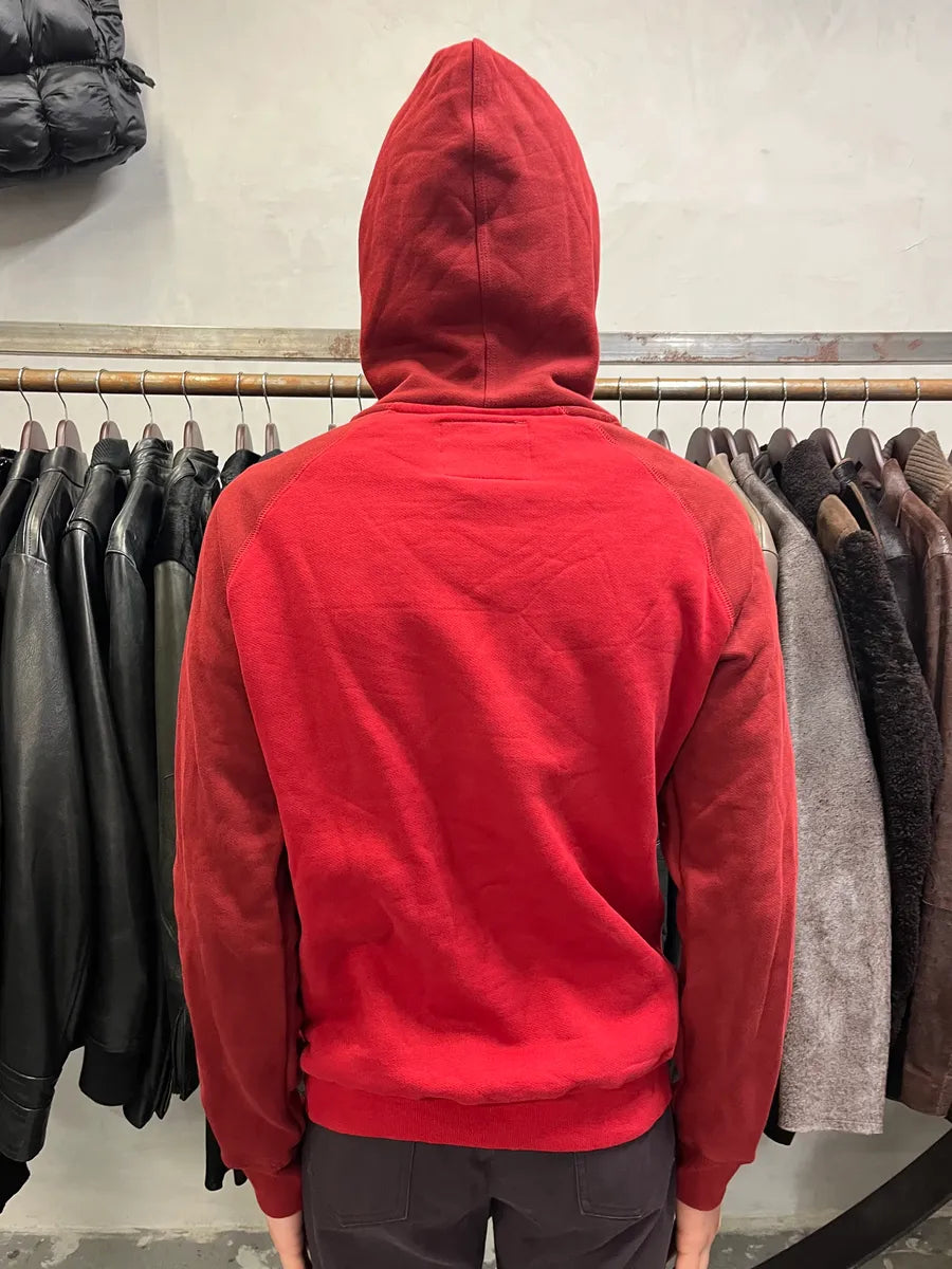 Acne Studios Two Tone Raglan Red Hoodie OHkkACI 2