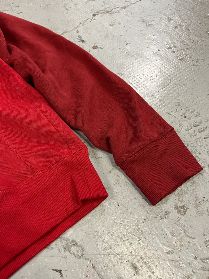 Acne Studios Two Tone Raglan Red Hoodie OHkkACI 5