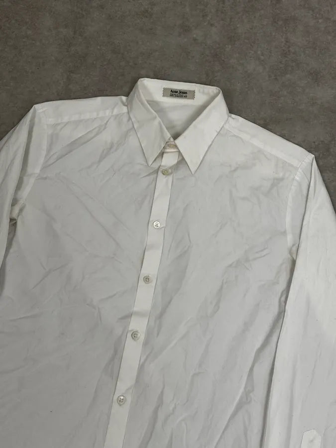 SS2008 Acne Studios White Minimalist Classy Shirt wlkLiyd 4