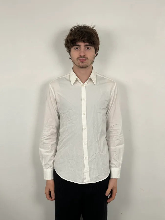 SS2008 Acne Studios White Minimalist Classy Shirt wlkLiyd 1