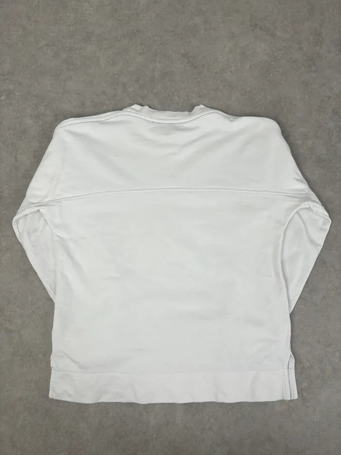 SS2018 Acne Studios White Cozy Crewneck Sweater oBsRvWt 4