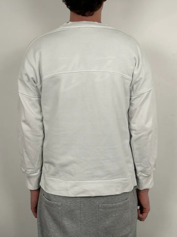 SS2018 Acne Studios White Cozy Crewneck Sweater oBsRvWt 2
