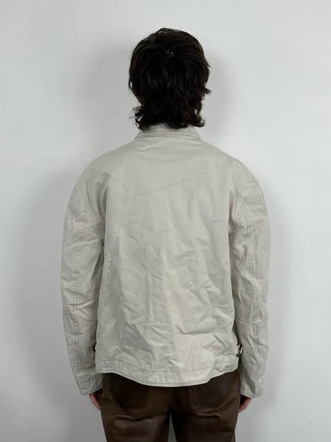 Acne Studios White Creamy Worker Buttoned Jacket CsMcdLb 2