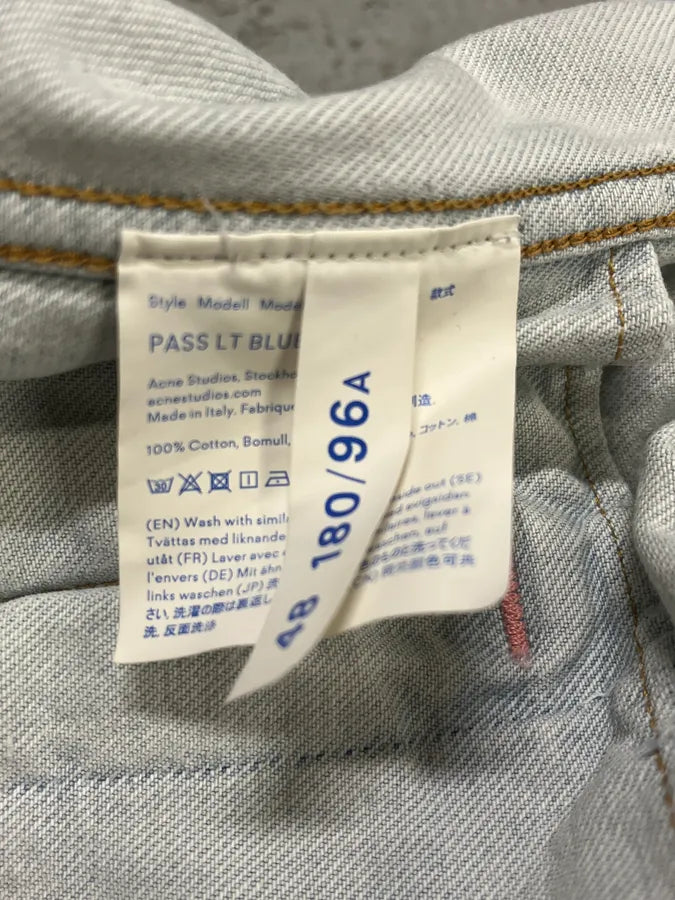 Acne Studios White Denim Light Jacket yLJmhHO 7