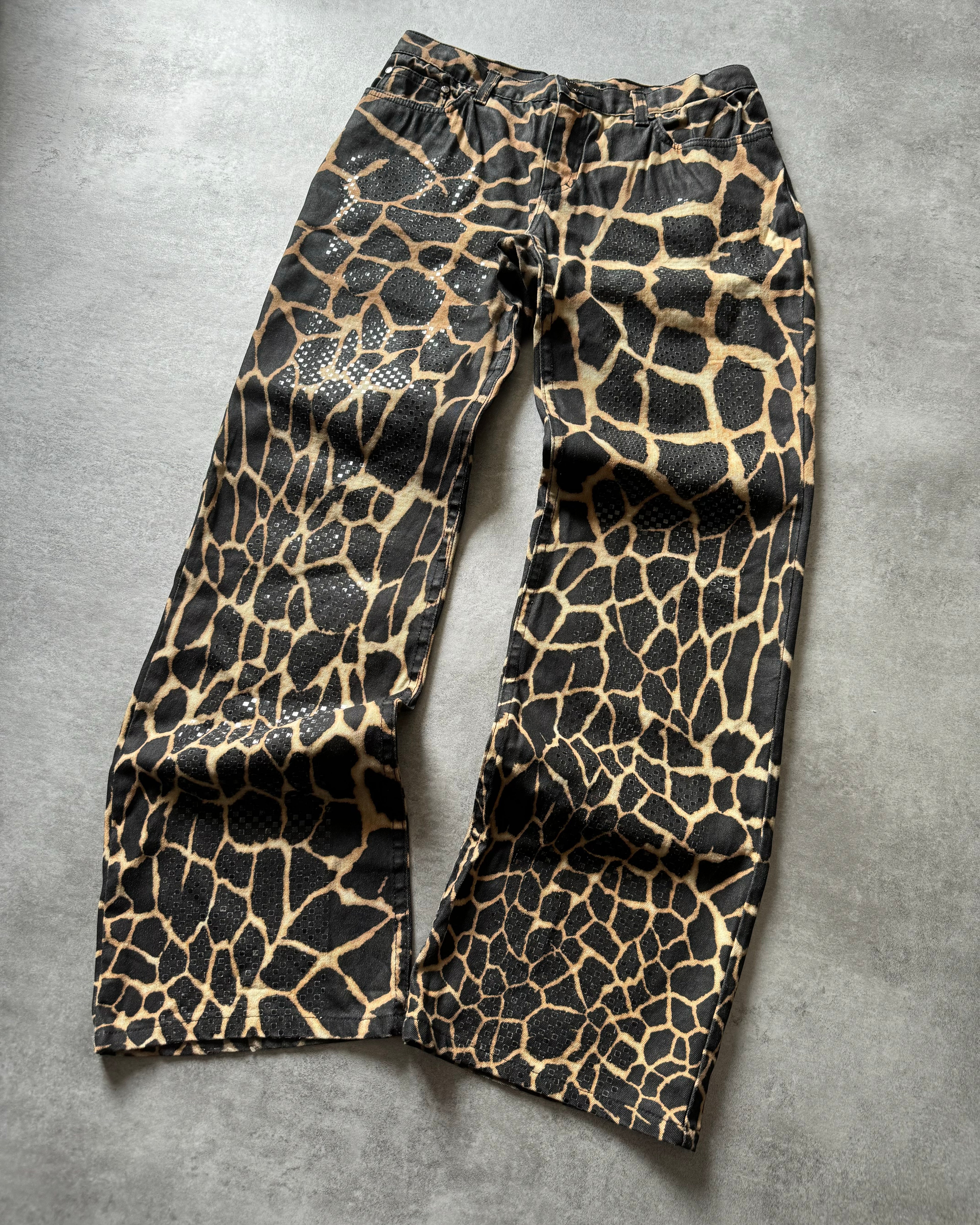 FW2001 Roberto Cavalli Seisma Guava Pants (M) - 10