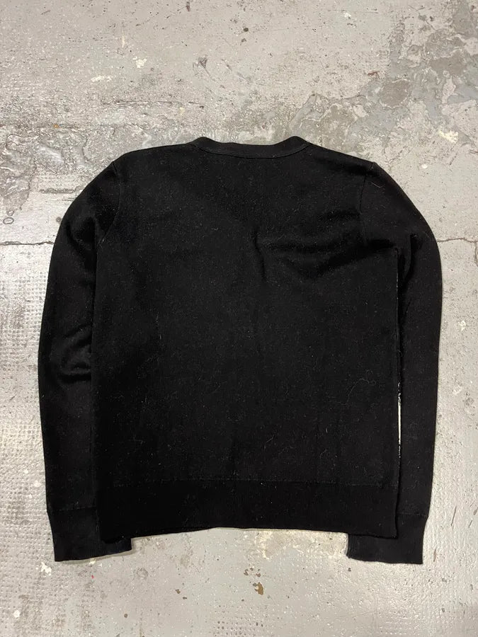 Agnes B Black & White Striped Contemporary Cardigan (M/L) ctWgpHw 2