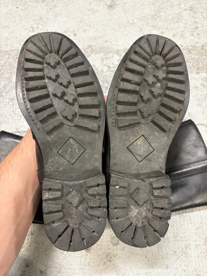 Agnes B Black Ankle Leather Boots lpnzezO 7