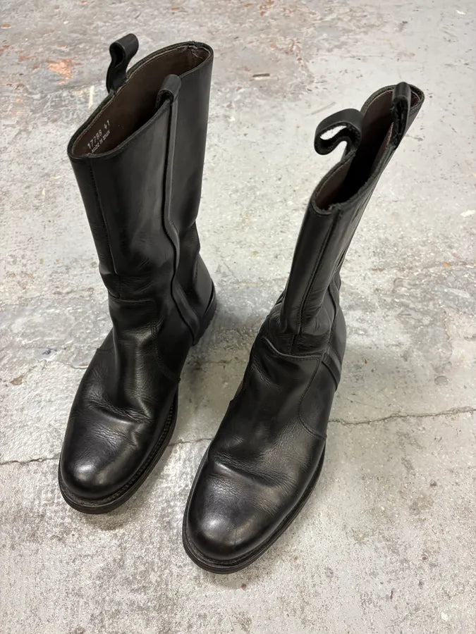 Agnes B Black Ankle Leather Boots lpnzezO 2