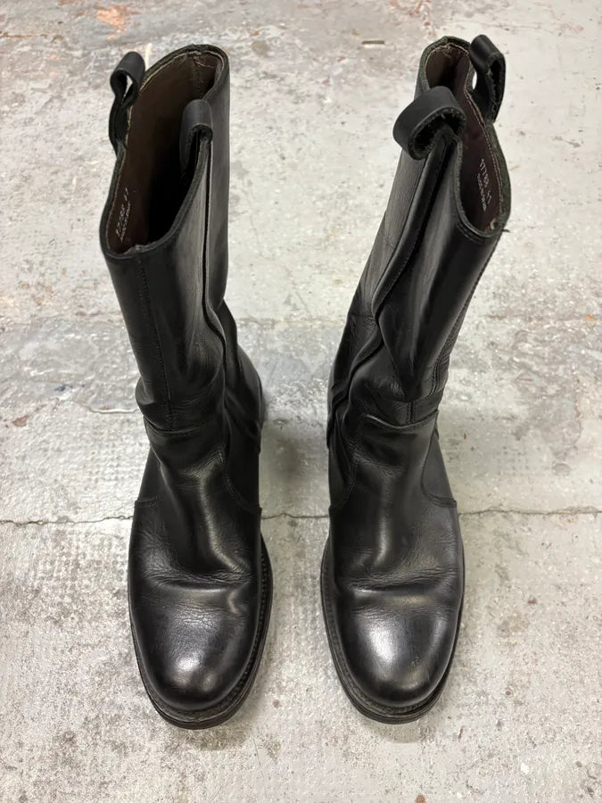 Agnes B Black Ankle Leather Boots lpnzezO 1