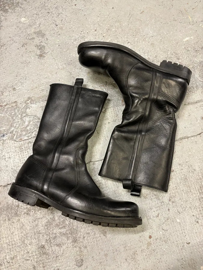 Agnes B Black Ankle Leather Boots lpnzezO 5