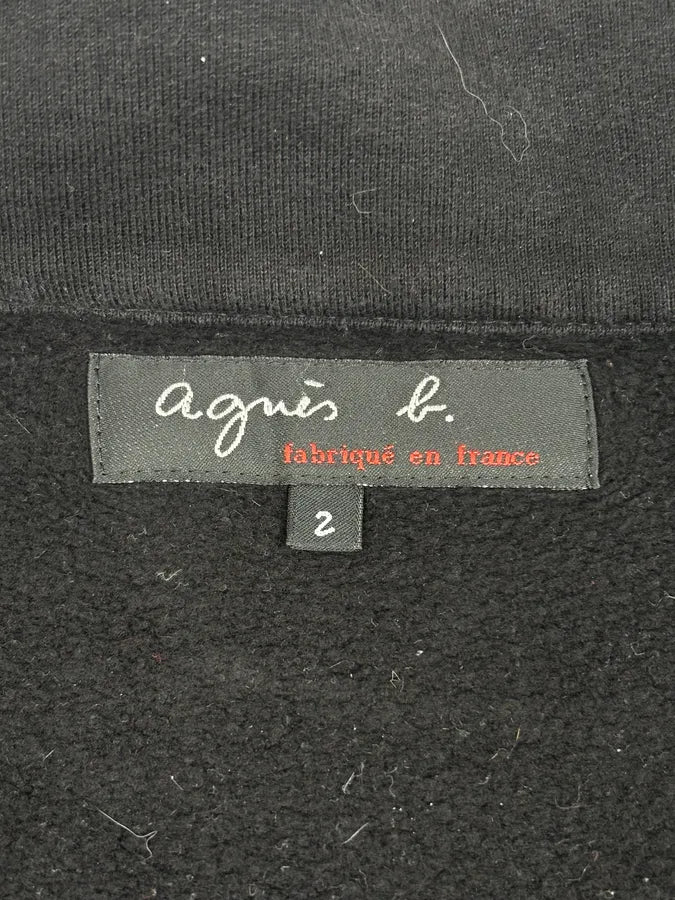 Agnes b Black Cotton Button-Front Cardigan RMbfPvT 8