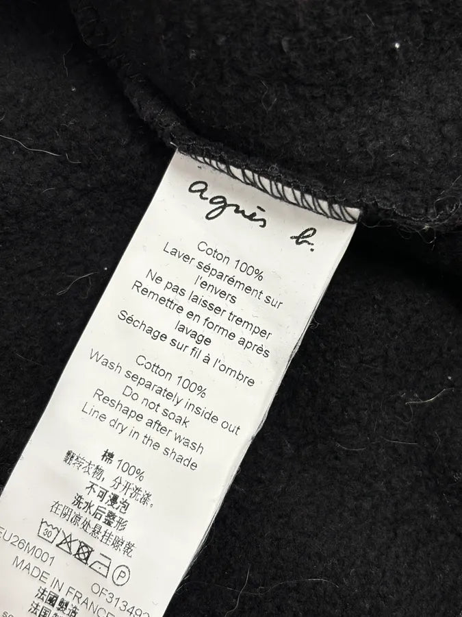 Agnes b Black Cotton Button-Front Cardigan RMbfPvT 10