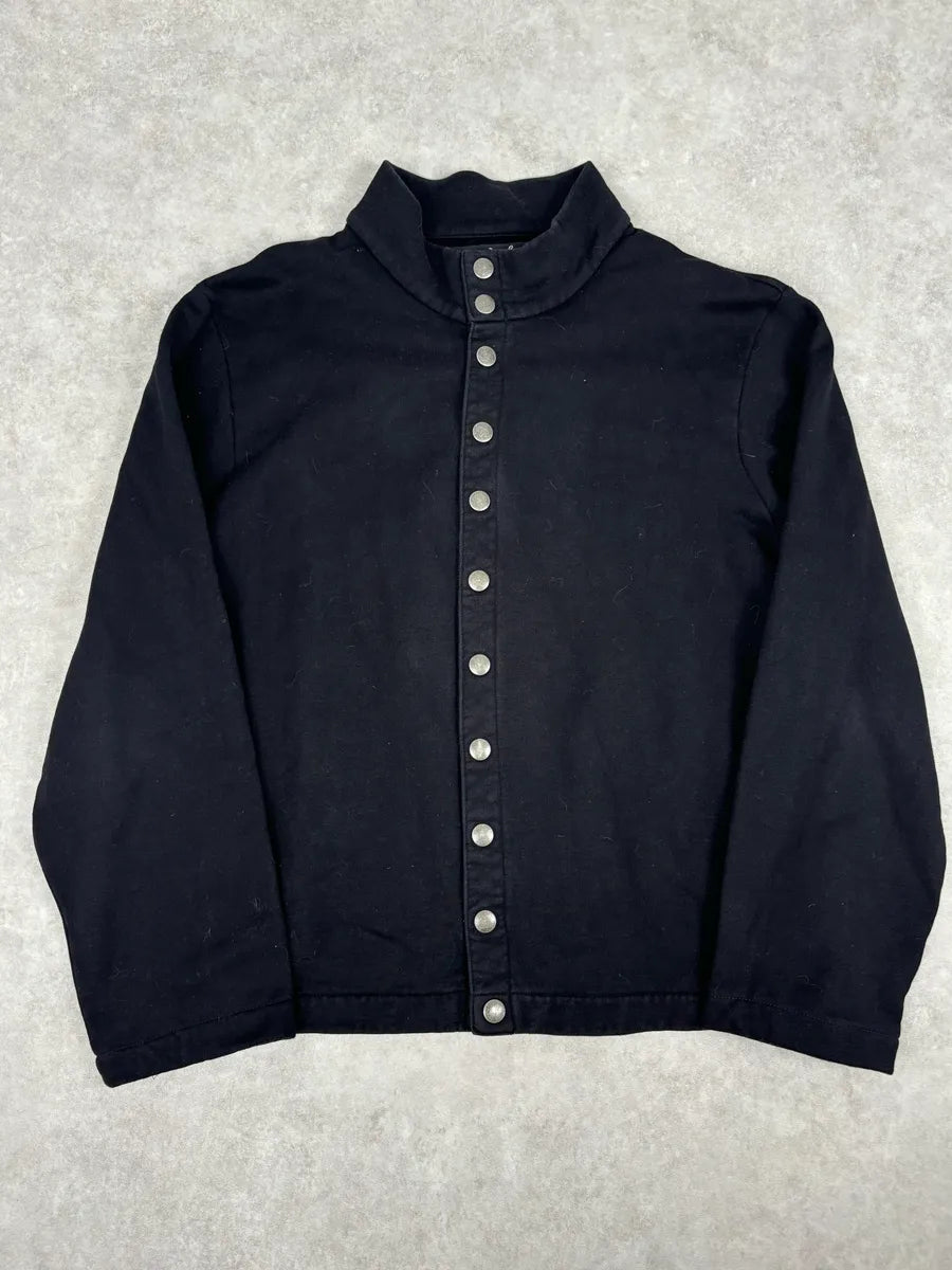 Agnes b Black Cotton Button-Front Cardigan RMbfPvT 0