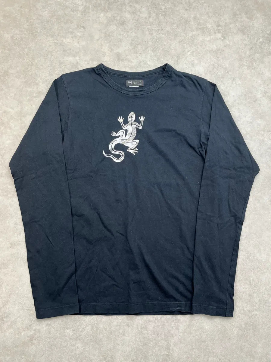 2000s Agnès B Black Lizard Longsleeve ARaGYNM 0