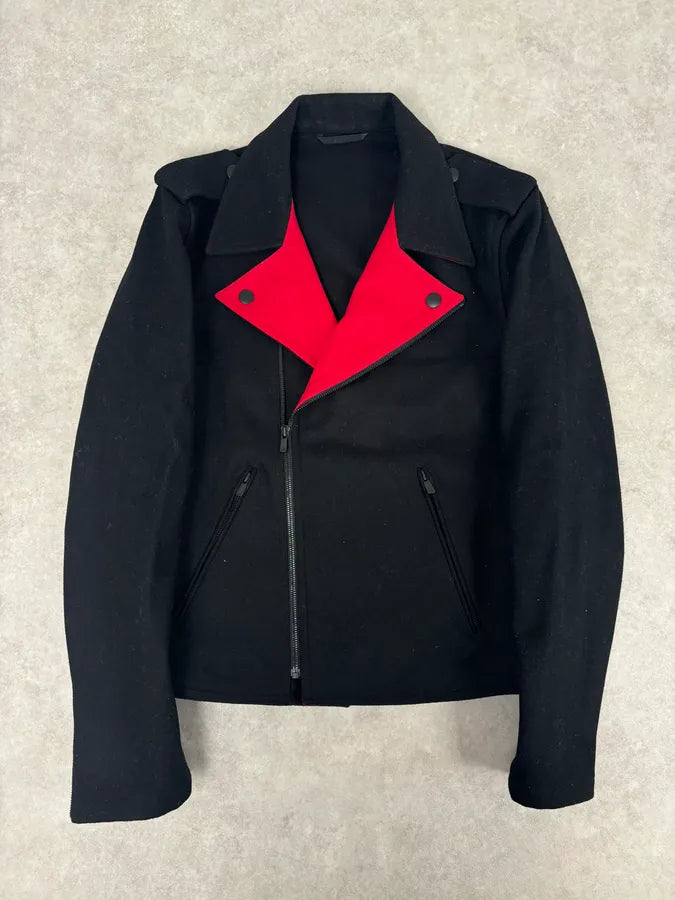 Agnes b Black Wool Contrast Collar Perfecto Jacket wfnQZsw 0