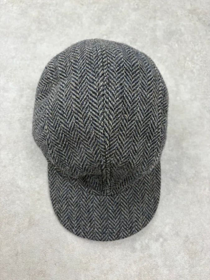 Agnes b Grey Wool Herringbone Hat AThBDaI 3