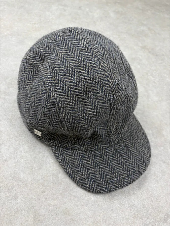 Agnes b Grey Wool Herringbone Hat AThBDaI 4