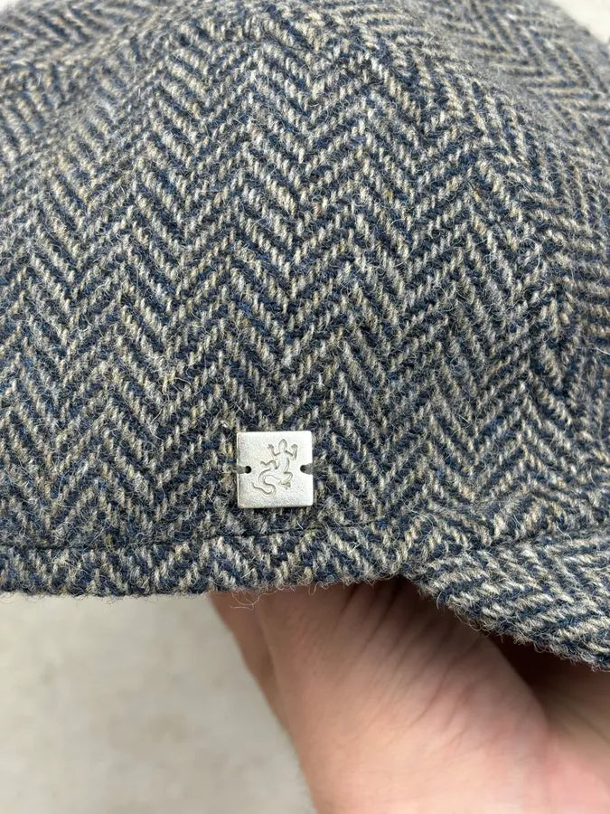 Agnes b Grey Wool Herringbone Hat AThBDaI 7