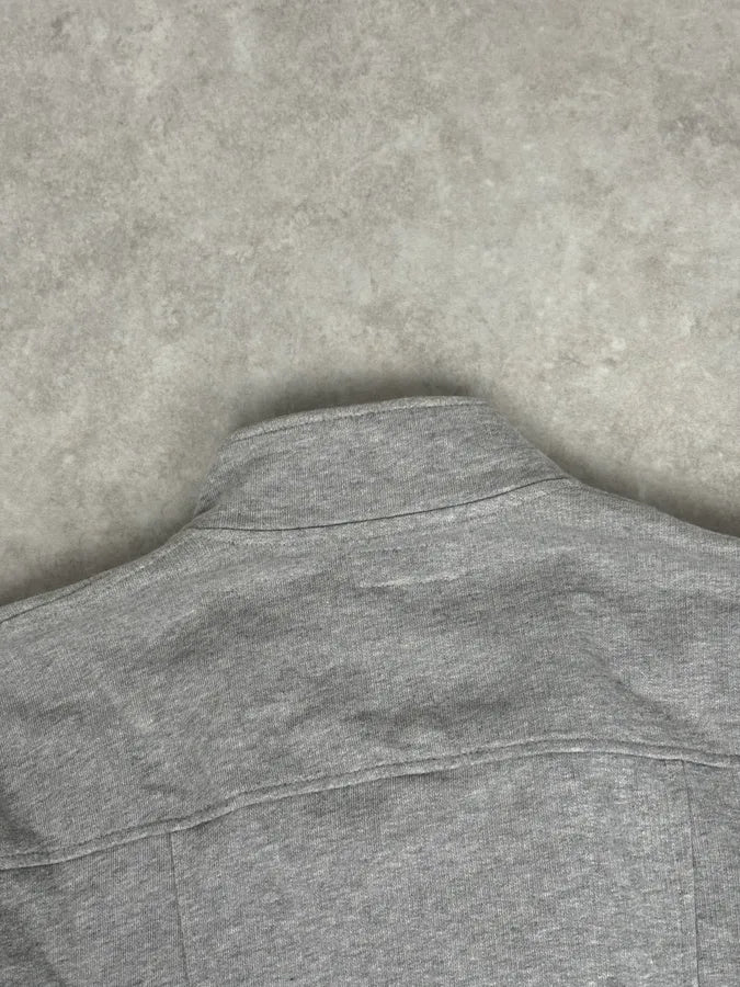 Agnes B Light Grey Cotton Double-Breasted Officer Cardigan pzGULfs 5