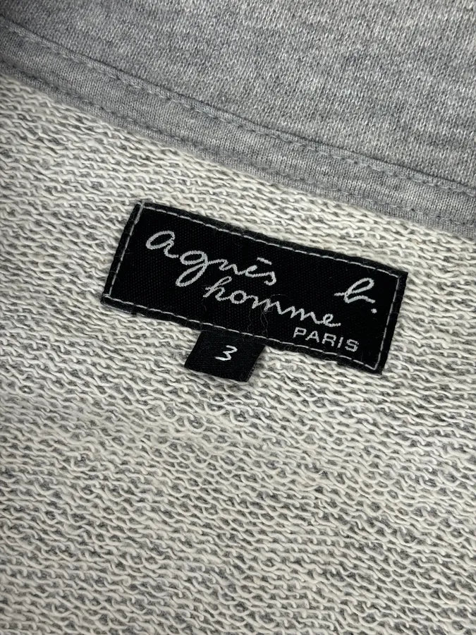 Agnes B Light Grey Cotton Double-Breasted Officer Cardigan pzGULfs 10