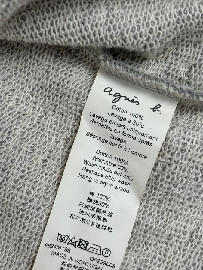 Agnes B Light Grey Cotton Double-Breasted Officer Cardigan pzGULfs 12