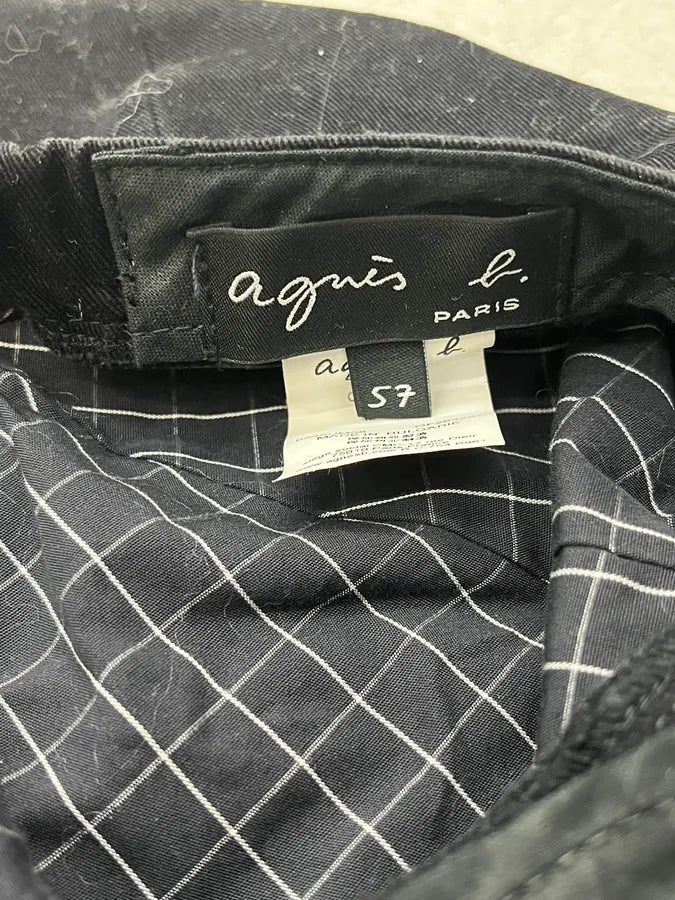 Agnès B Black Officer Cap cGiPyYU 7