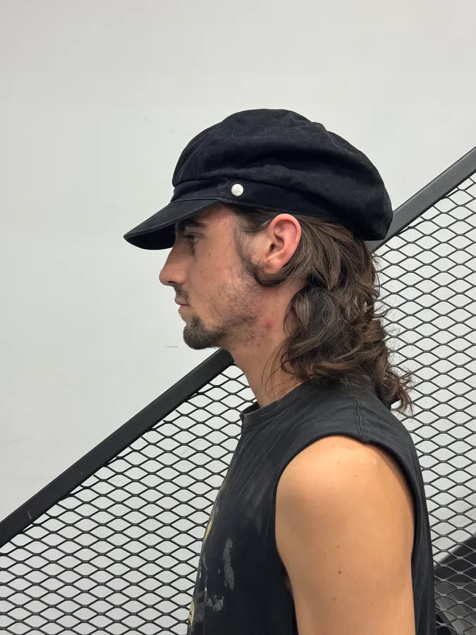 Agnès B Black Officer Cap cGiPyYU 0