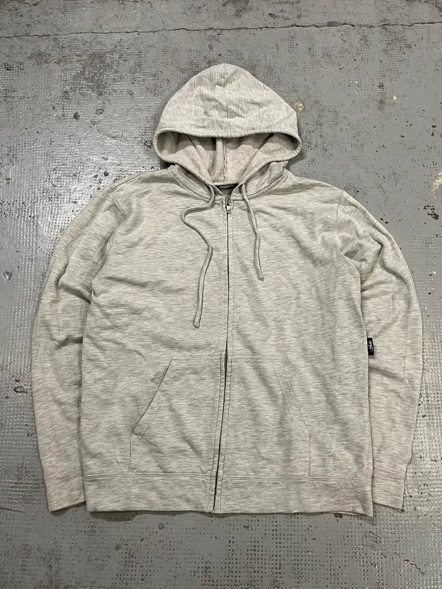 Agnès B Grey Minimalist Zip-Up Hoodie gNJJzVN 0